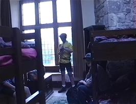 The State Apartment dorm at St Briavels Castle youth hostel